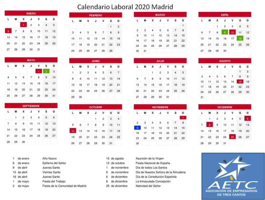 calendario laboral madrid 2020 1 e1569923793761