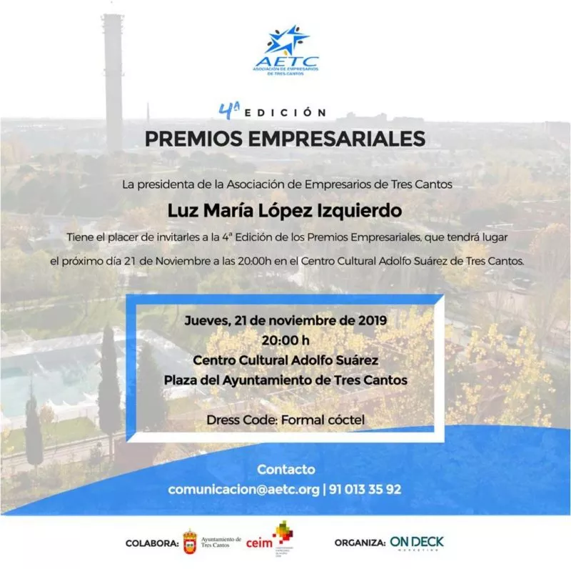 invitacion premios 2019